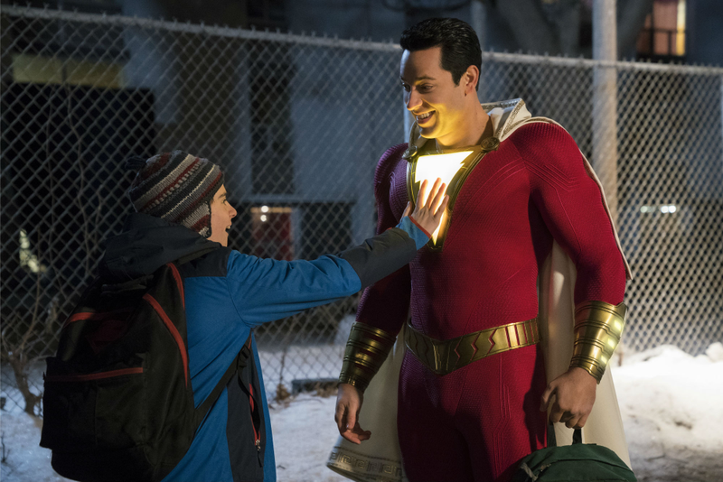 Freddy is very excited the first time he meets Shazam.